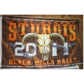 Флаг байкерский коллекционный "STURGIS 2011", 150 х 90 см.
